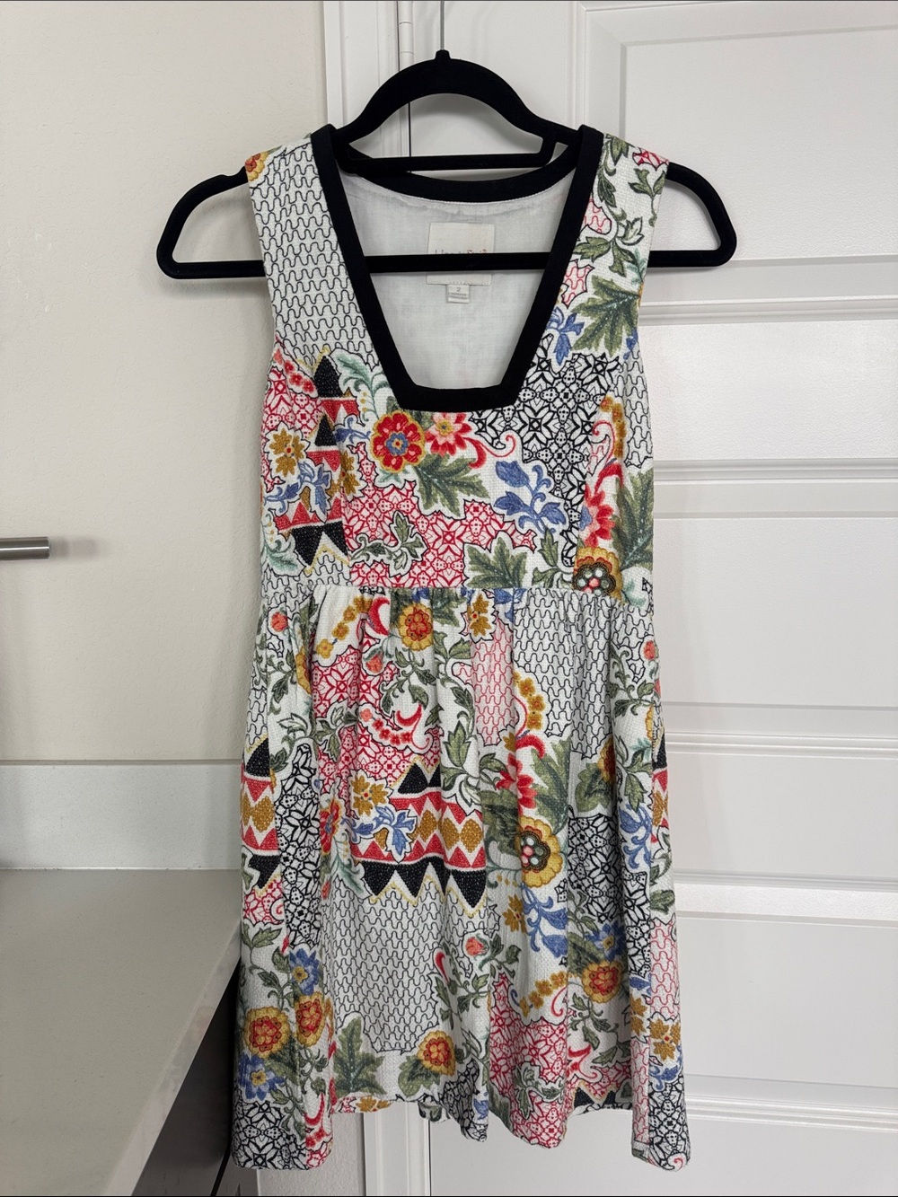 Floral Multi-Color Sleeveless V-Neck Sundress